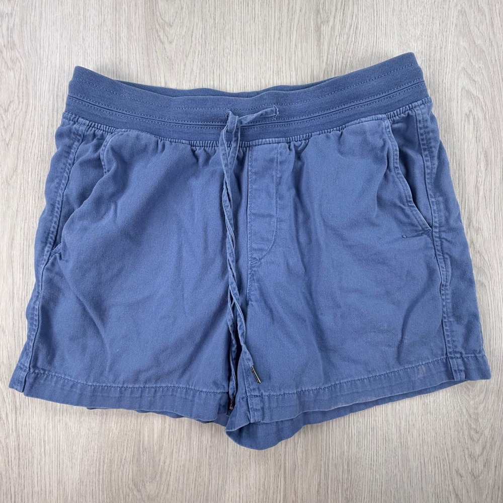 Shorts Orvis Womens Medium Blue Drawstring Cotton Lyocell Casual Outdoor
